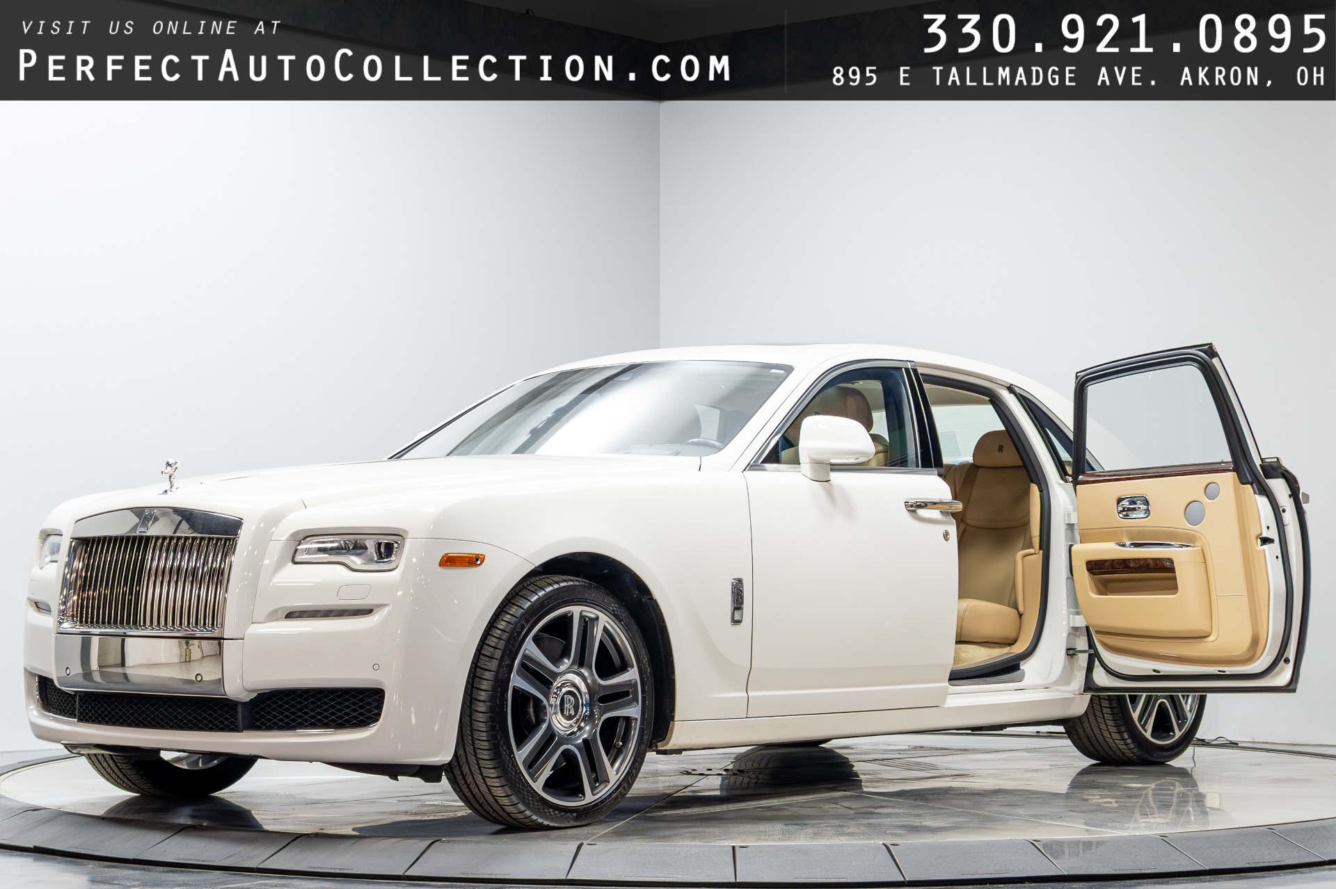 English White 2017 Rolls-Royce Ghost Sedan 8-Speed Automatic