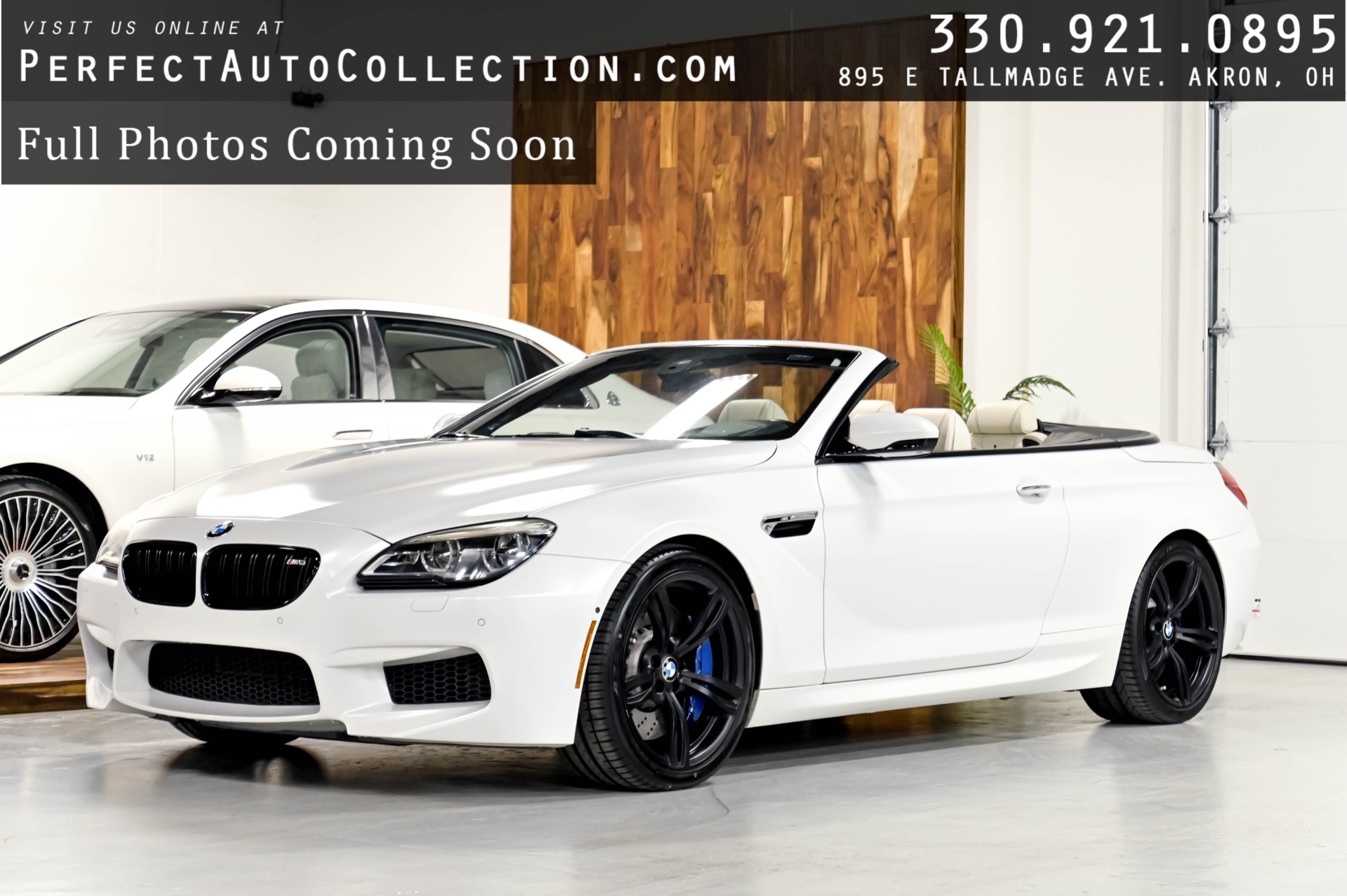 Frozen Brilliant White Metallic 2018 BMW M6 Convertible RWD Convertible Rear-Wheel Drive 7-Speed Automatic
