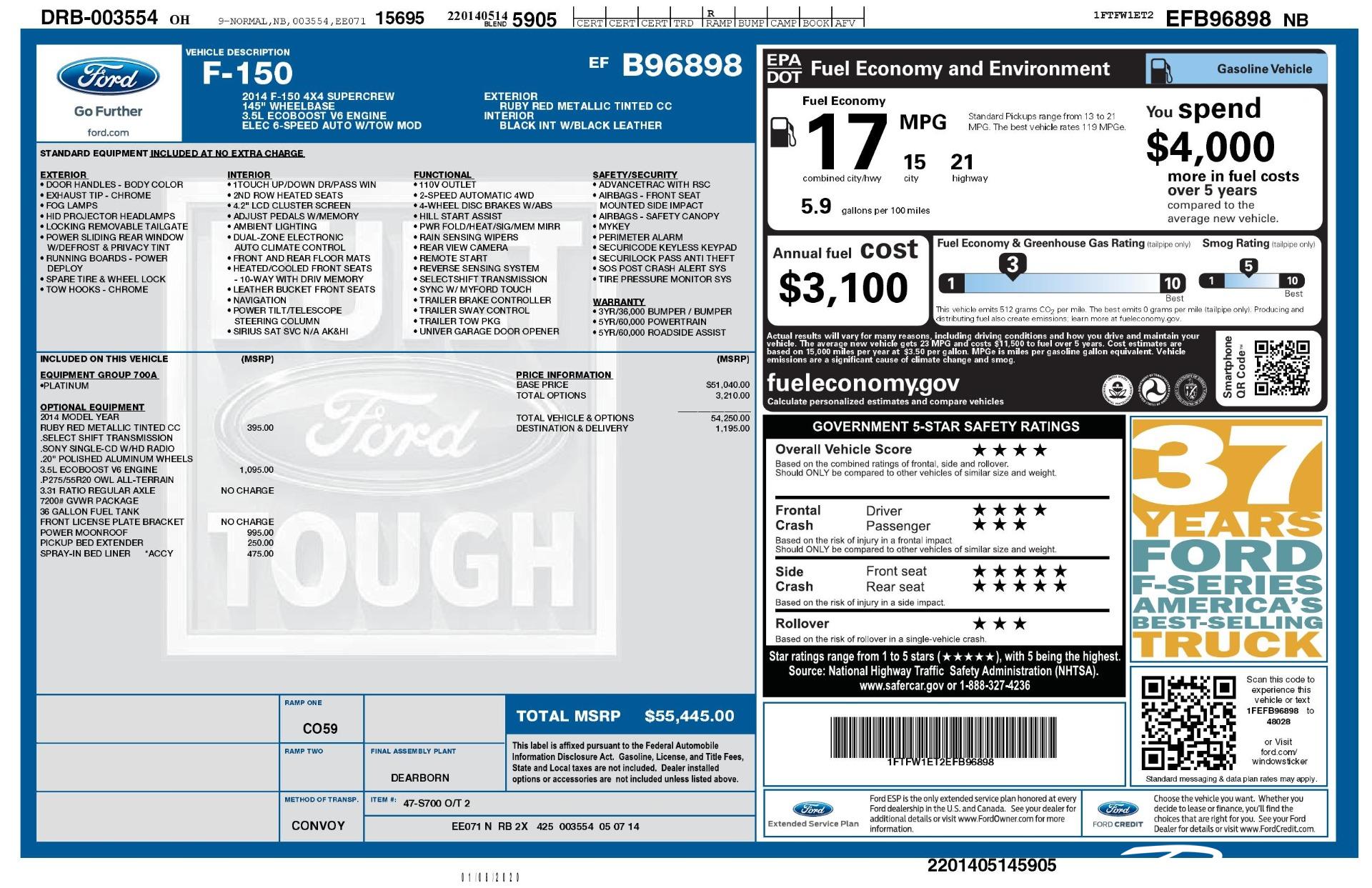 Used 2014 Ford F-150 Platinum for sale Sold at Perfect Auto Collection in Akron OH 44310 2