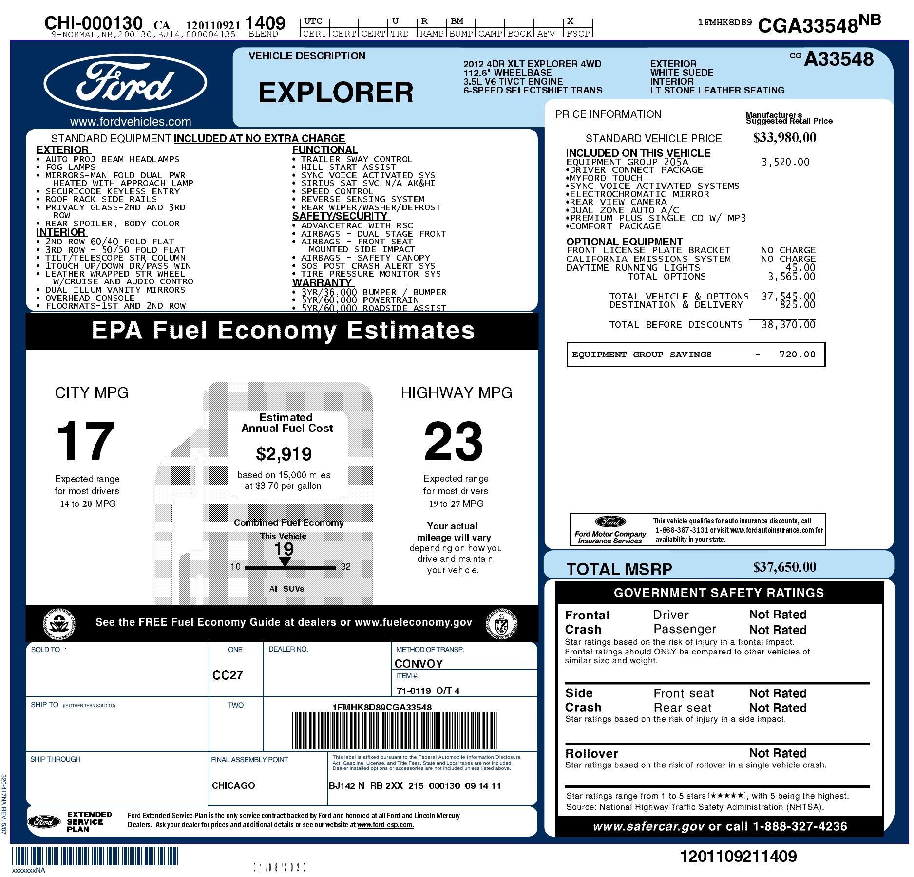 Used 2012 Ford Explorer XLT for sale Sold at Perfect Auto Collection in Akron OH 44310 2