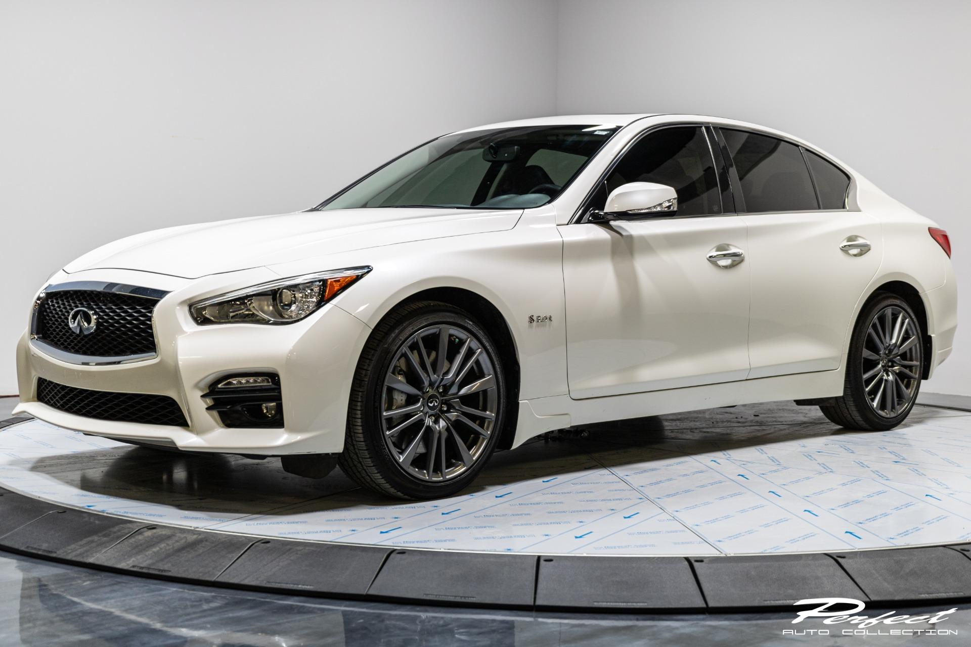 Used 2016 INFINITI Q50 Red Sport 400 for sale Sold at Perfect Auto Collection in Akron OH 44310 1