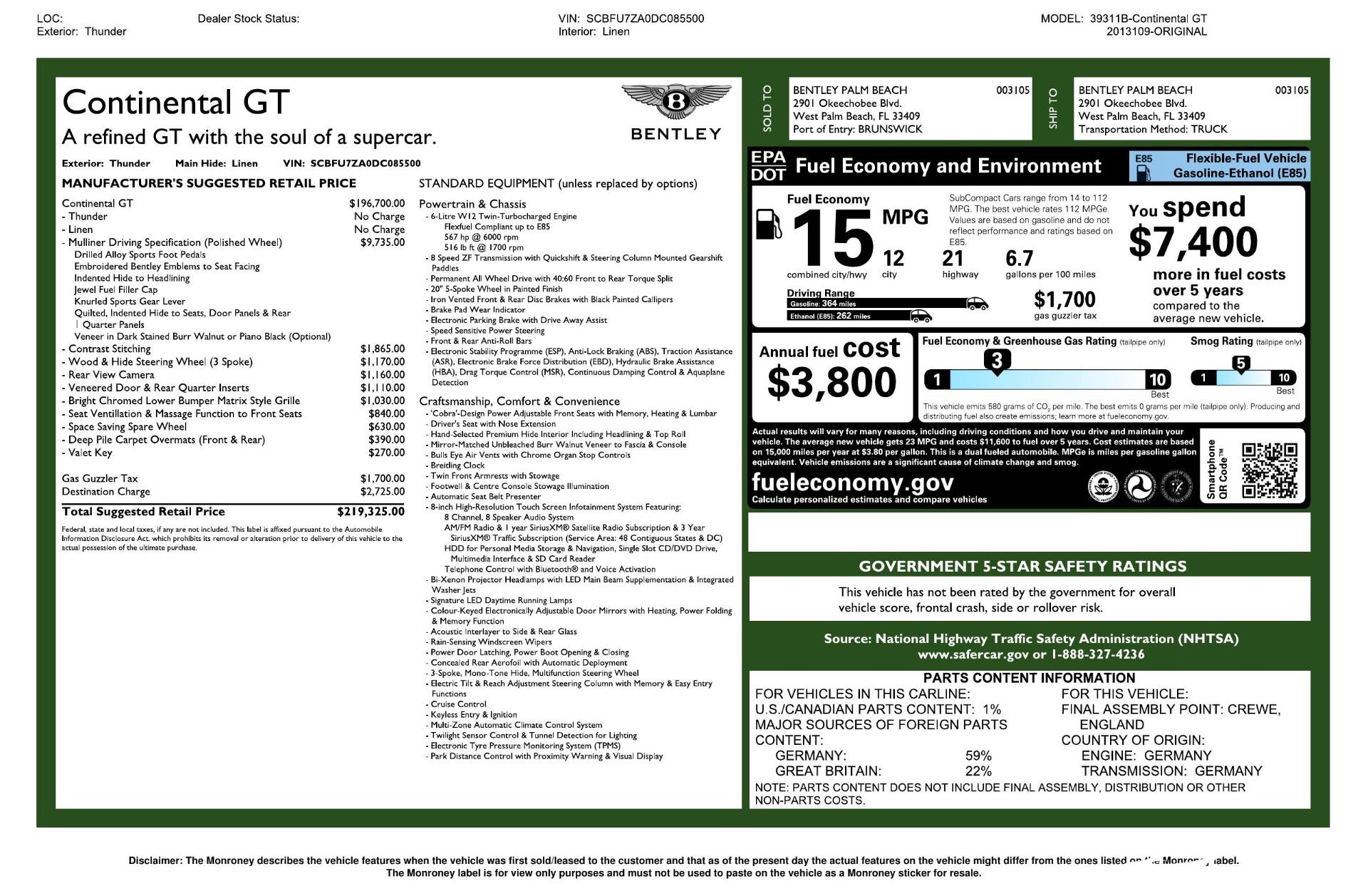 Used 2013 Bentley Continental GT for sale Sold at Perfect Auto Collection in Akron OH 44310 2