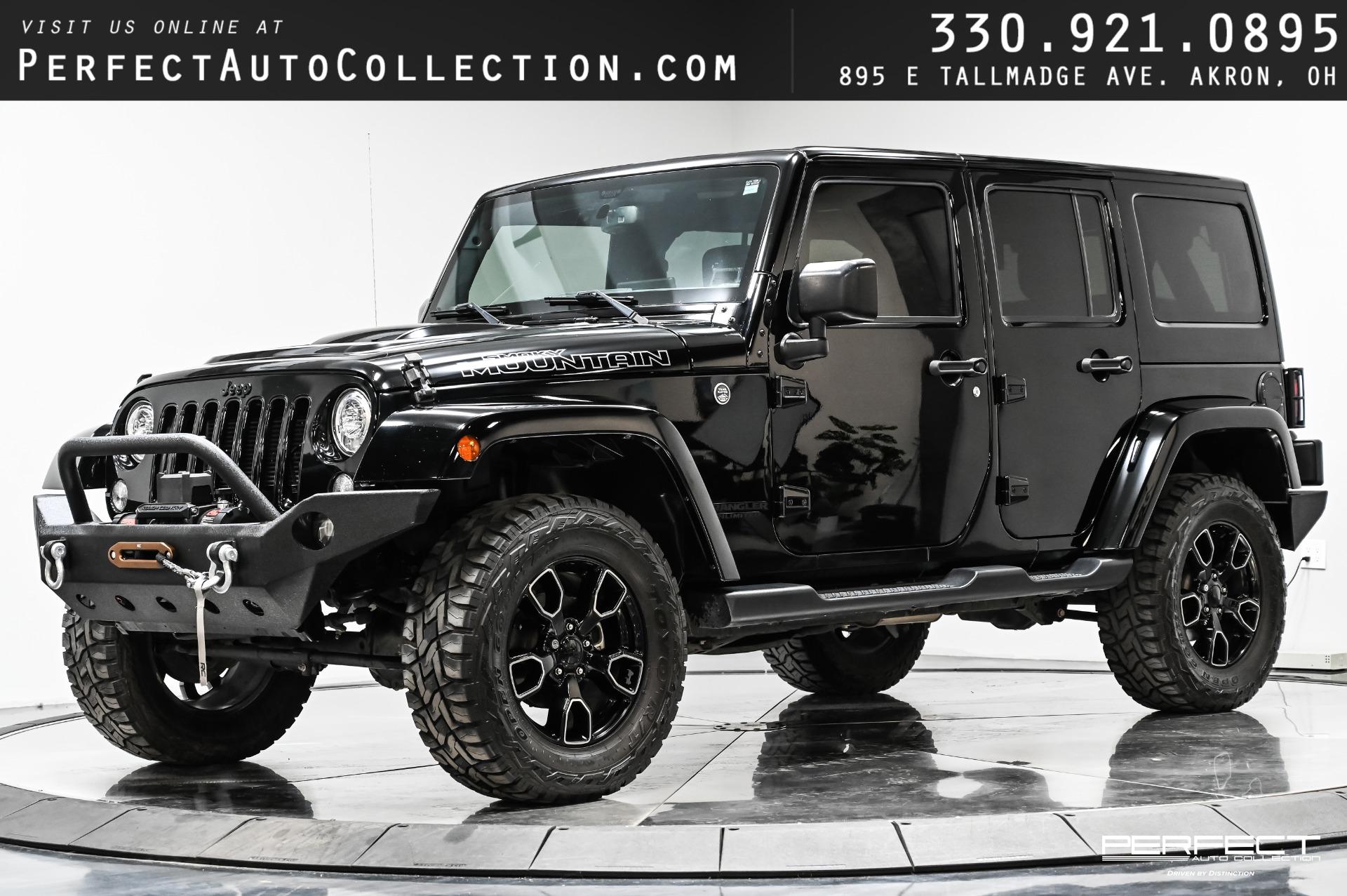 Used 2017 Jeep Wrangler Unlimited Smoky Mountain For Sale (Sold) | Perfect  Auto Collection Stock #HL635180