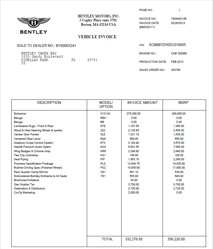 2013 Bentley Mulsanne Mulliner Driving Specification for sale $113,893 at Perfect Auto Collection in Akron OH 44310 4