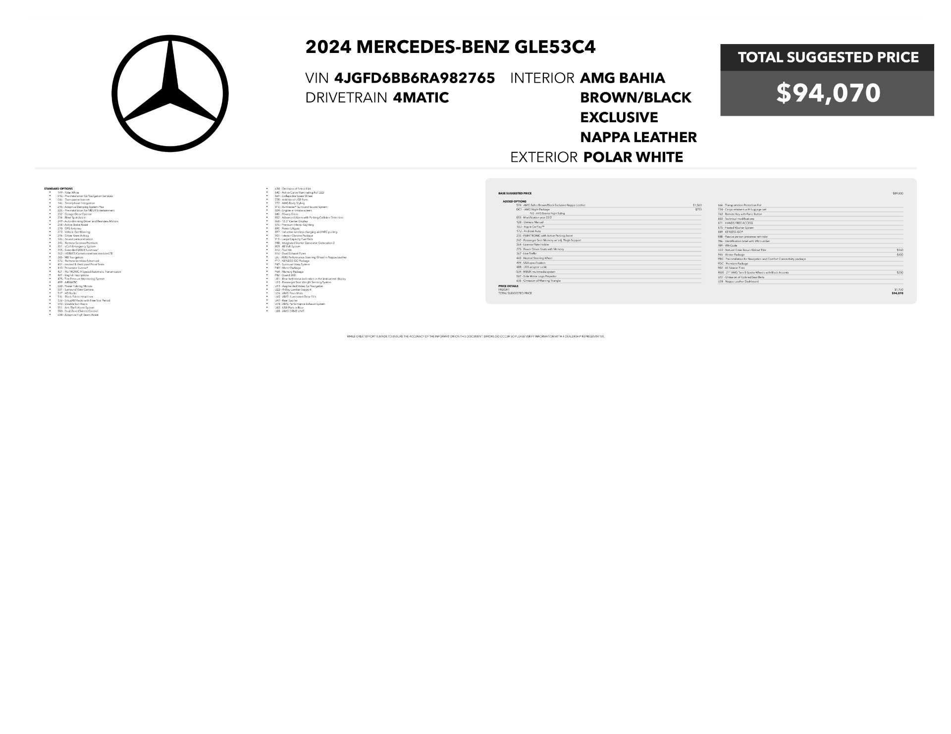 Used 2024 Mercedes-Benz GLE GLE 53 AMG® 4MATIC® For Sale (Sold