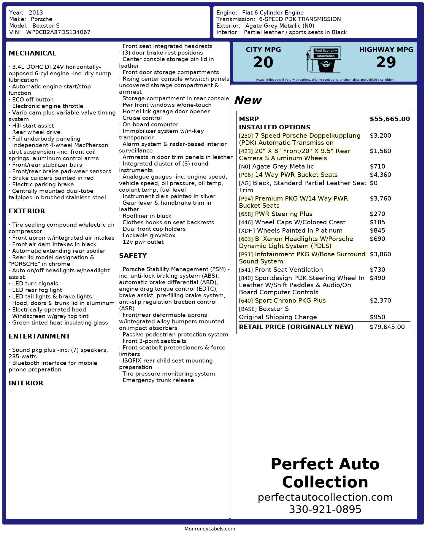 Used 2013 Porsche Boxster S for sale Sold at Perfect Auto Collection in Akron OH 44310 4