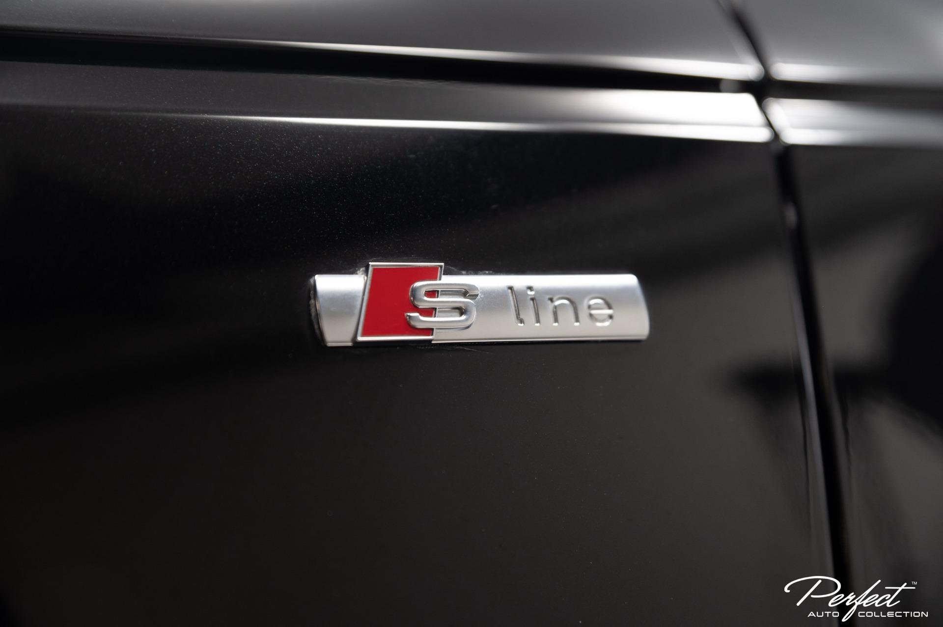 Universal S-Line Audi Fender Badges (Matte Black & Red) – Max Motorsport