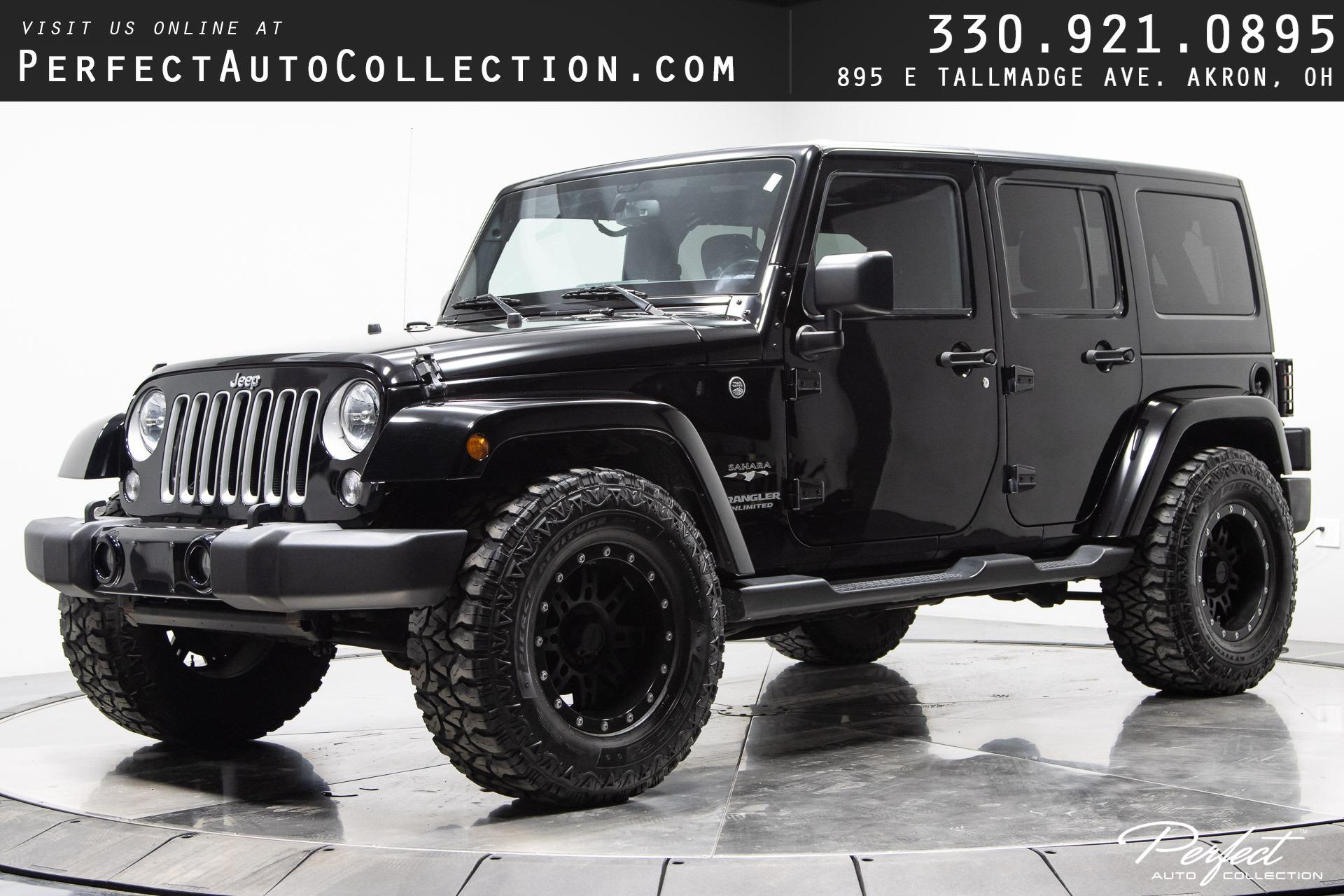 Used 2016 Jeep Wrangler Unlimited Sahara for sale $30,995 at Perfect Auto Collection in Akron OH 44310 1