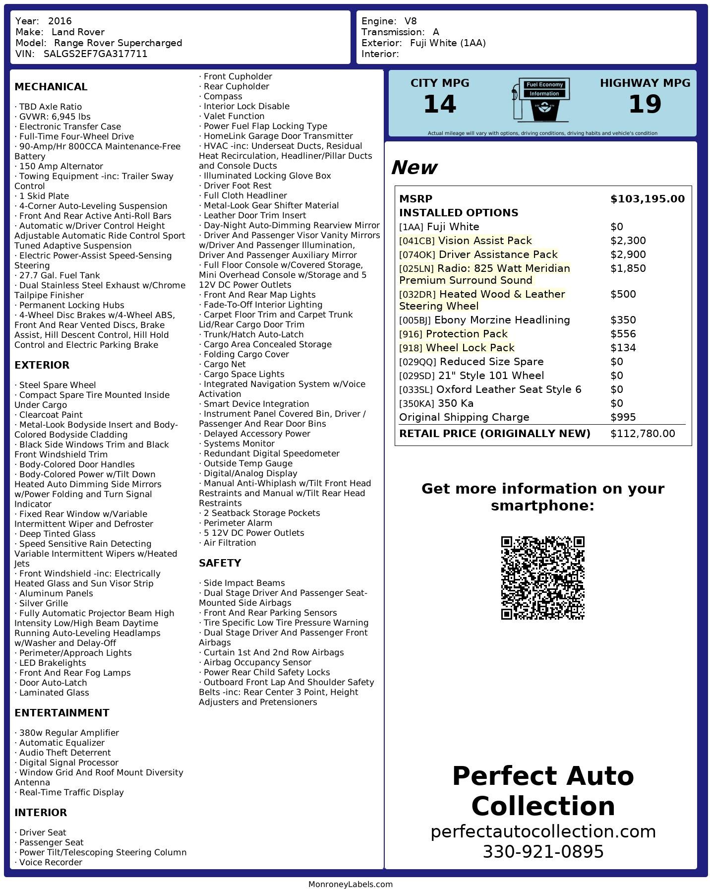 Used 2016 Land Rover Range Rover Supercharged for sale $59,995 at Perfect Auto Collection in Akron OH 44310 4