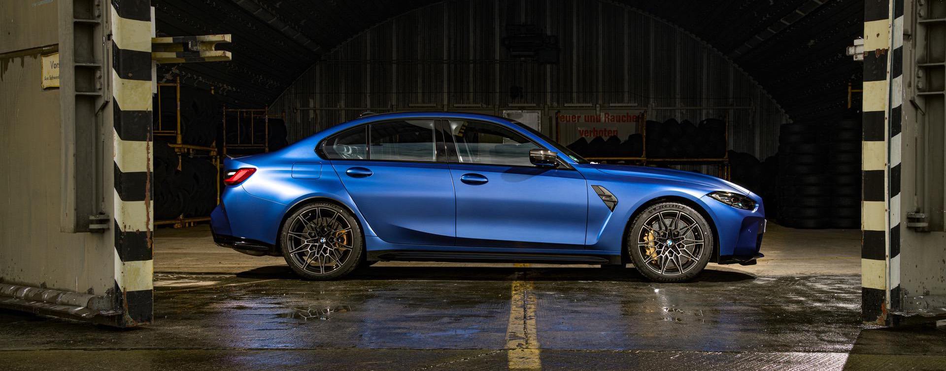 Exclusive first look at the 2021 BMW M3 in Frozen Portimao Blue