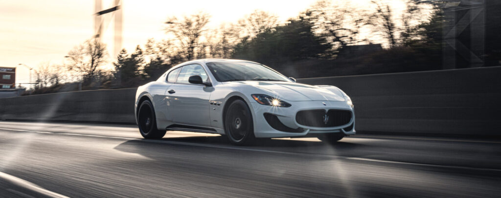 Maserati driving